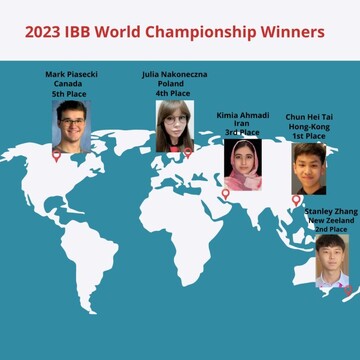 Iranian female student ranks third in IBB