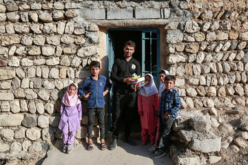 One-room school with five students
