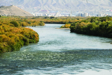 Aras River in northwestern Iran