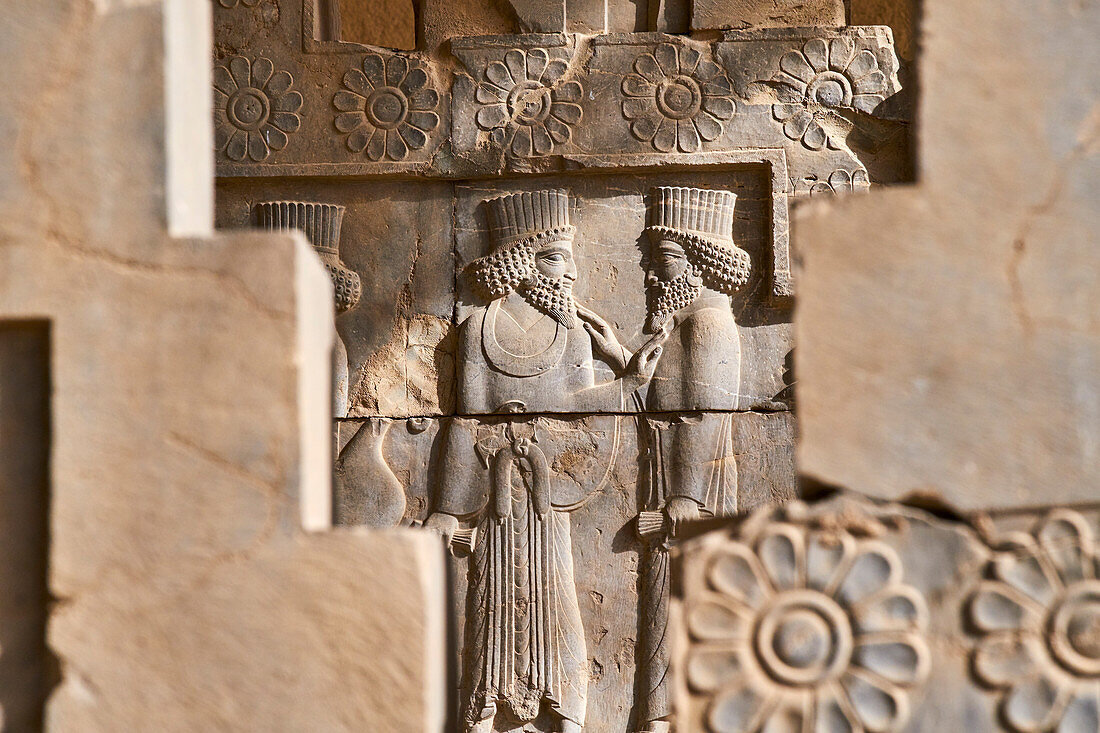Pedestrian path to Persepolis under construction