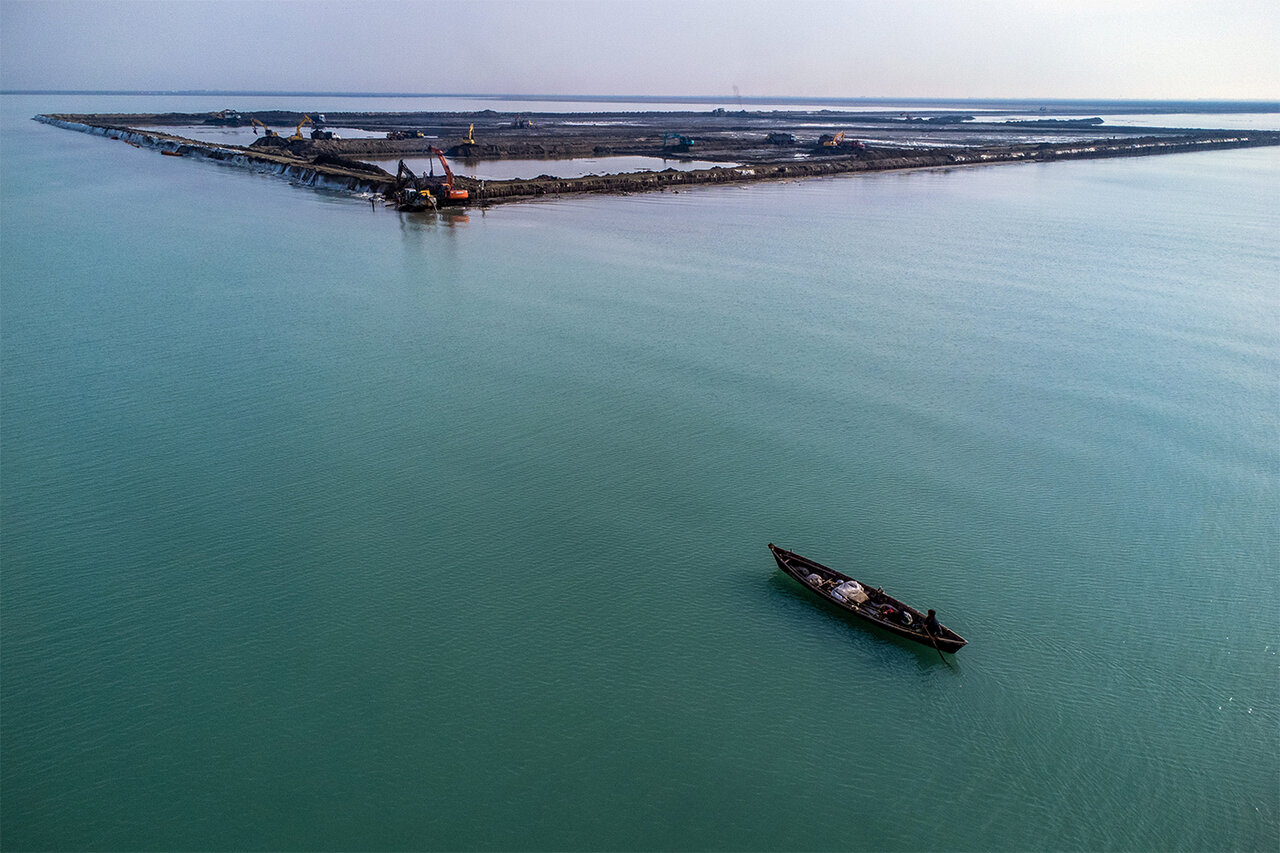 Gorgan Bay dredging underway