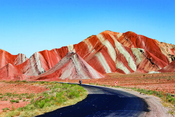 Rainbow mountains, a geological wonder   