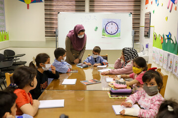 Classroom in hospital for inpatient children