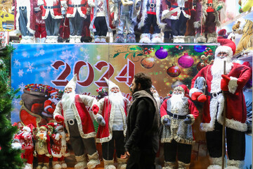 Shops full of New Year decorations 