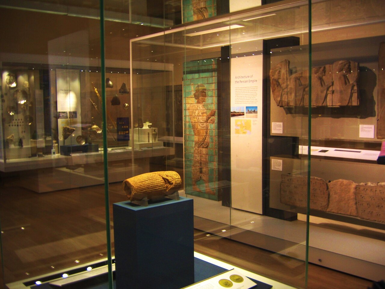The Cyrus Cylinder in Room 52 of the British Museum in London