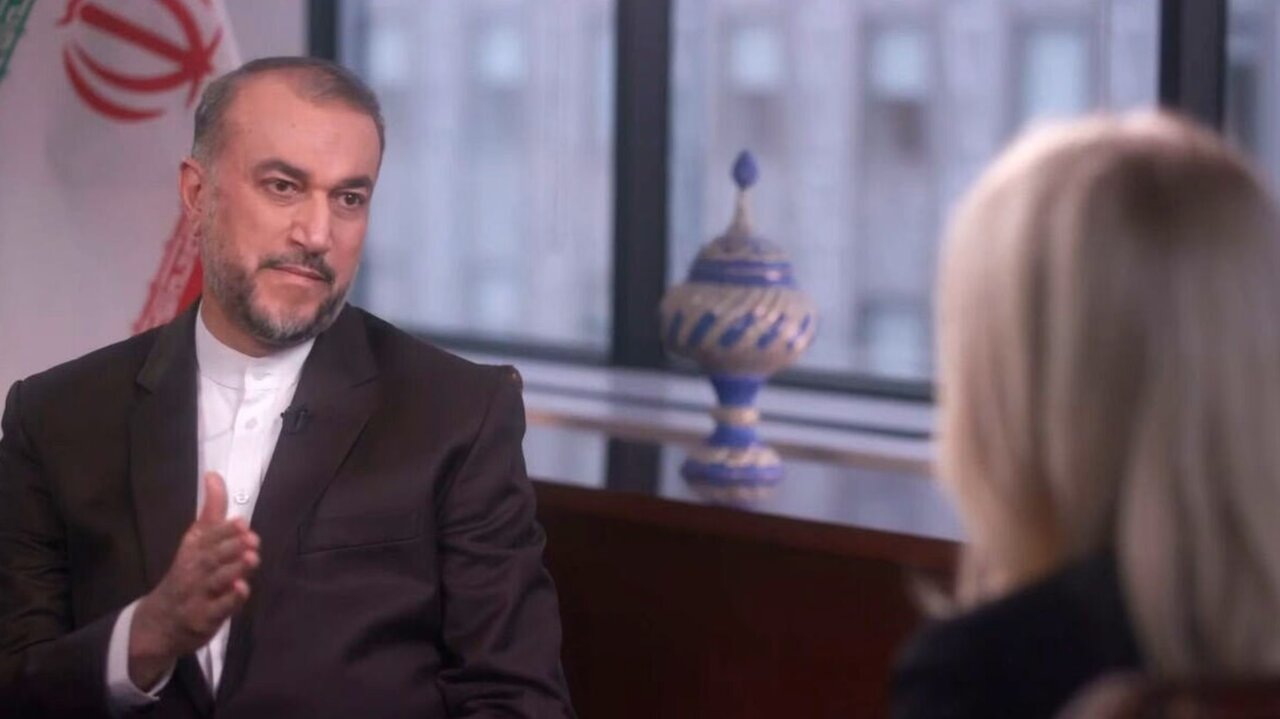 FM Amir Abdollahian talking to ABC News