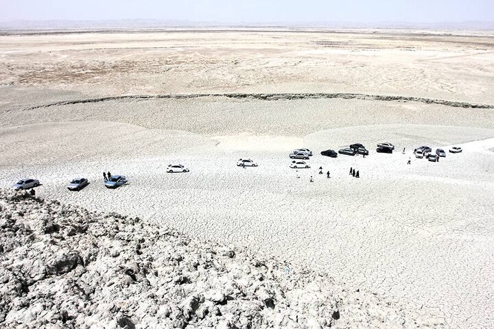 Mud Volcano: a rare geological phenomenon attracts travelers in southeast Iran