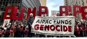 Protesters say AIPAC funds genocide in Gaza