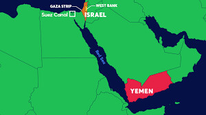 Yemen targets Israeli linked ships and of those of the U.S. and Britain in the Red Sea