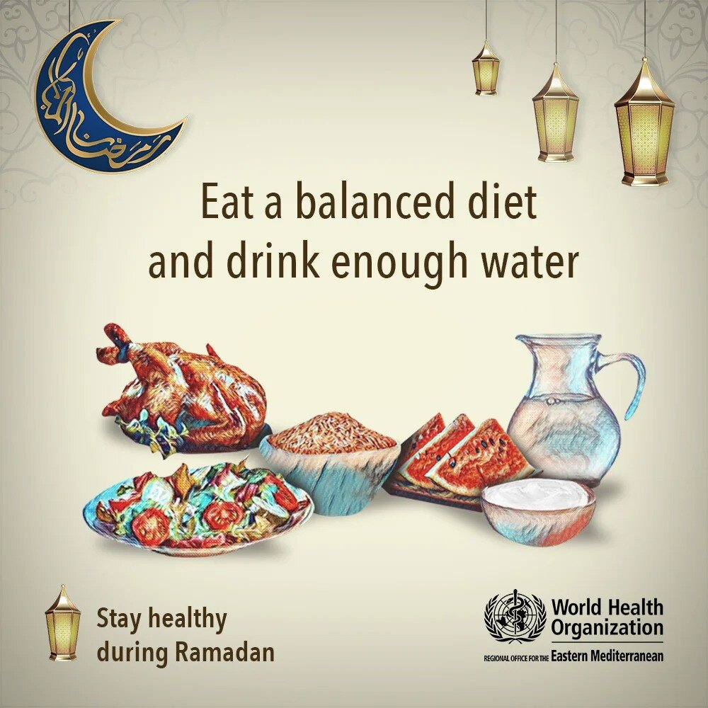 WHO’s essential guidelines for a healthy Ramadan