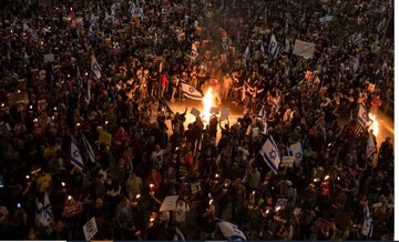 Massive protests againt Netanyahu in Israel