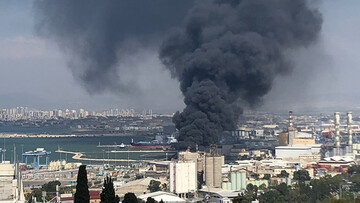 Fire rages in Israel's Haifa Port (File photo)