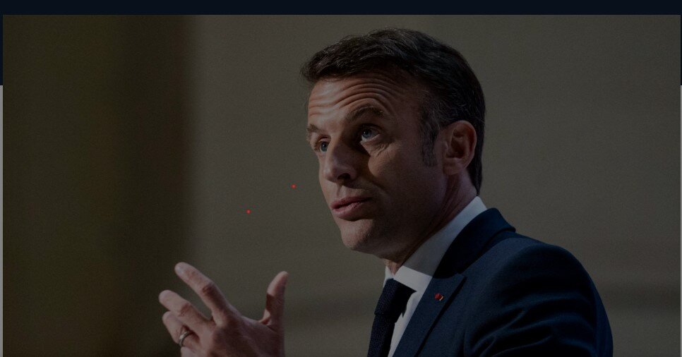 Macron presents a speech at the Sorbonne University