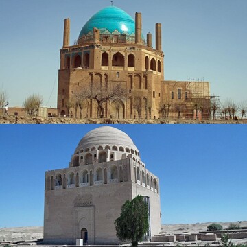 A tale of similar mausoleums: one in Iran, the other in Turkmenistan
