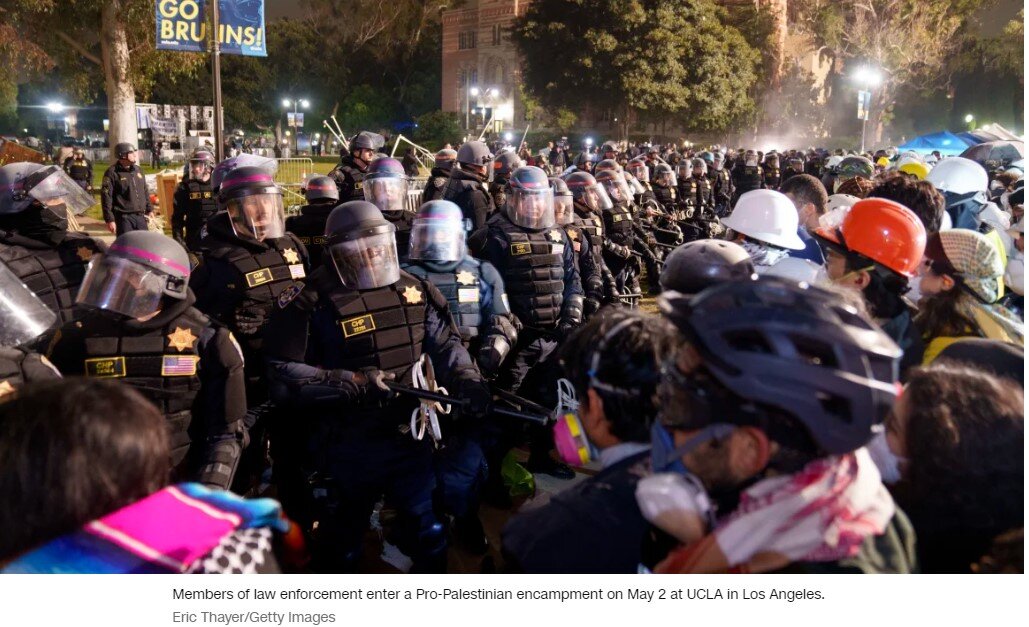 Massive protests in U.S. universities against Israel's war on Gaza have unsettled Biden's administration
