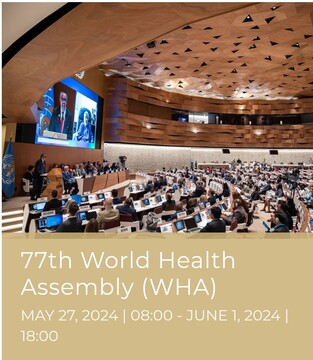 Health minister attending 77th World Health Assembly 