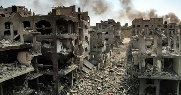 A scene of destruction in Gaza's Jabalia refugee camp