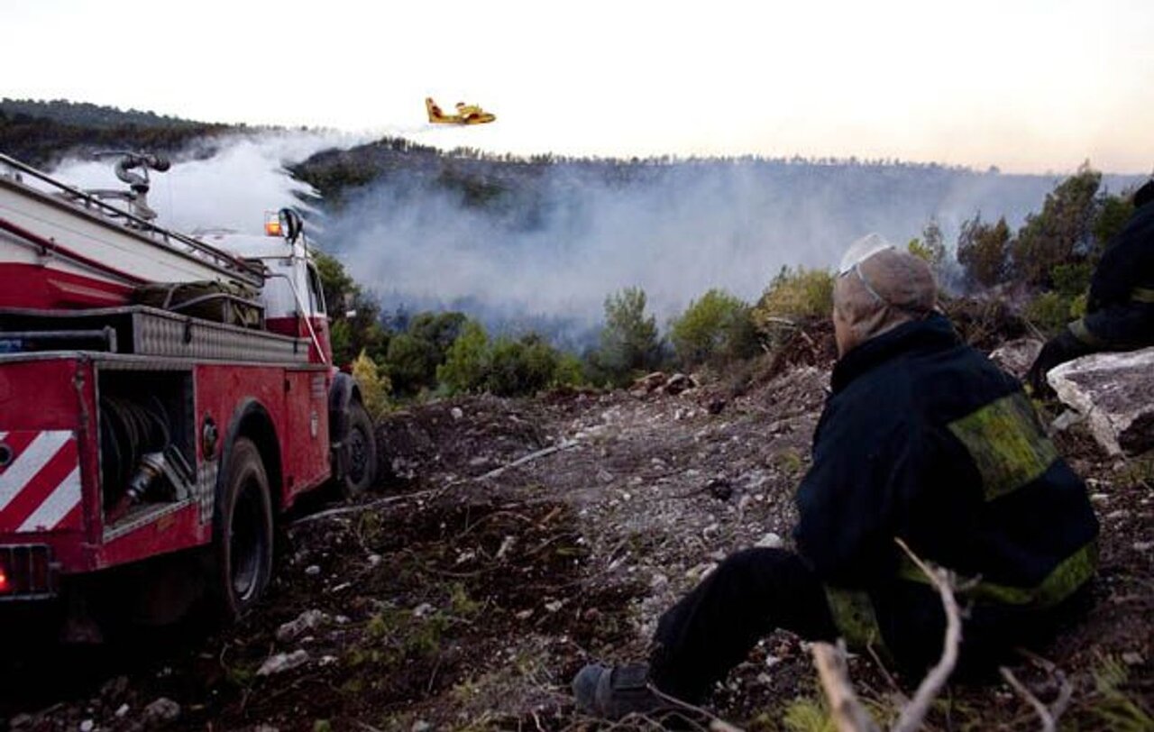 Fire in northern Israel