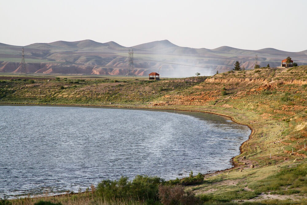 Bazangan, the largest lake in Khorasan Razavi