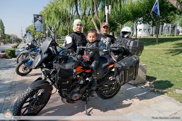 Motorcyclists embark on tourism journey in northern Iran