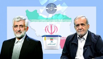 Seed Jalili (L) and Masoud Pezeshkian face runoff presidential competition