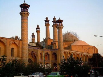 Explore Sepahsalar mosque-school in downtown Tehran