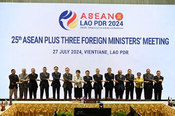 The ASEAN foreign ministers meeting in Laos