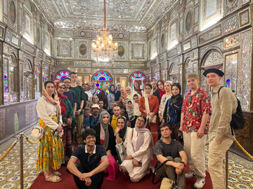 Foreign students of Persian language visit Golestan Palace