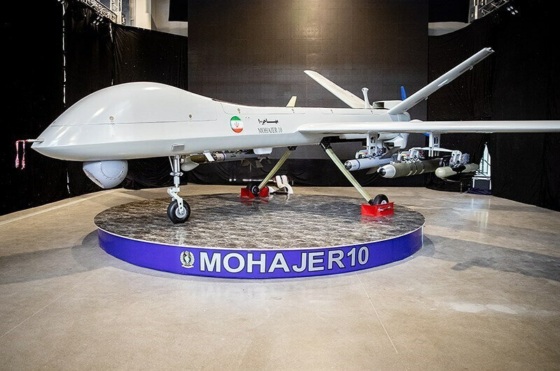 Iranian ‘Mohajer 10’ drone turns heads in Moscow military exhibition