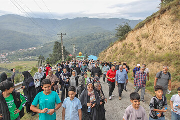 Villagers get together for hiking