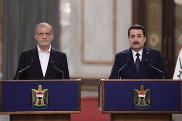 The Iranian president and Iraqi PM hold joint press conference