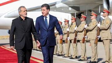 President Masoud Pezeshkian of Iran visits the Iraqi Kurdistan