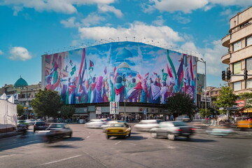 mural in Enqelab Square