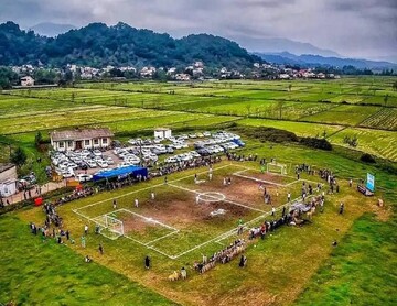 FIFA president highlights football field in northern Iranian village