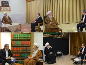 Araghchi talks regional developments with religious leaders in Qom