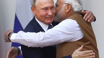 India's Modi embraces Putin