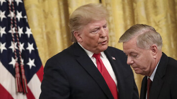 Trump with Sen. Lindsey Graham at the White House in 2019. Photo: Drew Angerer/Getty Images