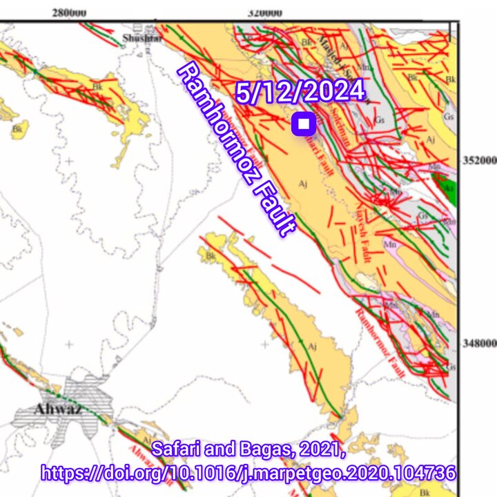 A preliminary overview of M5.6 quake in Masjed Soleyman