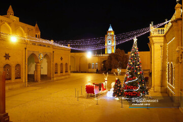 Christmas celebrations illuminate New Jolfa neighborhood