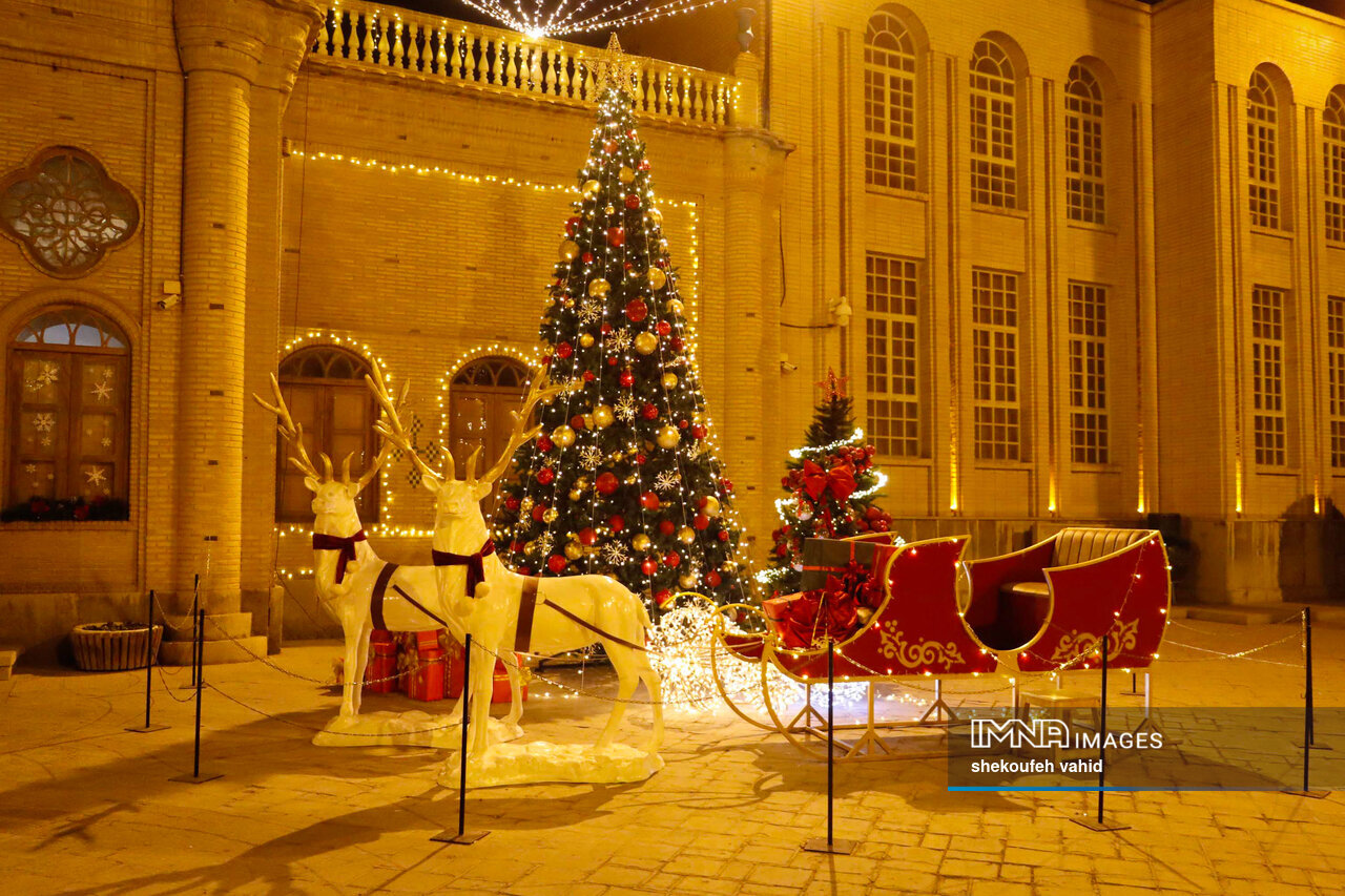 Christmas celebrations illuminate New Jolfa neighborhood