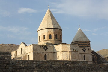 A view of the Saint Thaddeus Monastery (Qara Kelisa) in northwest Iran 