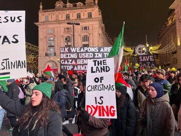 Boxing Day in London: Protesters call for ending arms sales to Israel