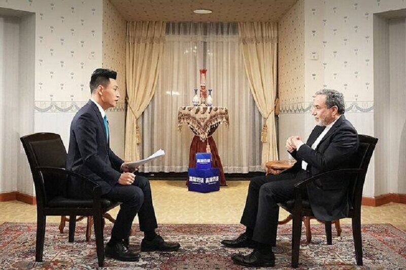 FM Araghchi talking to CCTV correspondent