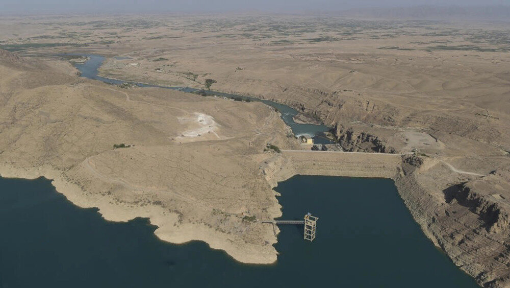 A dam between Iran and Afghanistan