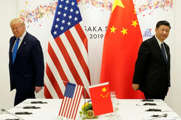 Trump with Chinese President Xi Jinping in Osaka, Japan, June 2019 Kevin Lamarque / Reuters