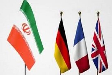 Iran and the EU Flags