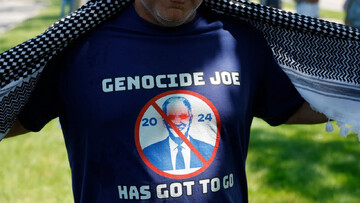 President Biden got the title of "Genocide Joe" for being an accomplice in the Israeli genocide against the Palestinians in Gaza