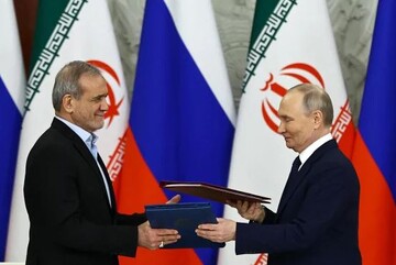 President Pezeshkian of Iran and President Putin of Russia sign 20-year partnership treaty