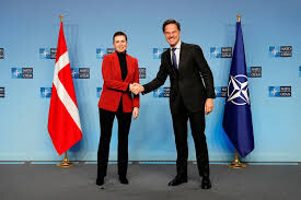 The Danish PM meets NATO chief Rutte in Brussels