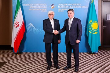 Iran's VP attends Eurasian Intergovernmental Council in Almaty